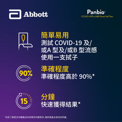 Panbio™ COVID-19/Flu A&B Panel (Nasal) 10T [HK Label Authentic Product] (Expiry Date: 2025 Dec)